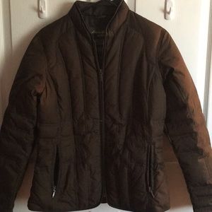 Ladies Down Brown M Eddie Bauer jacket